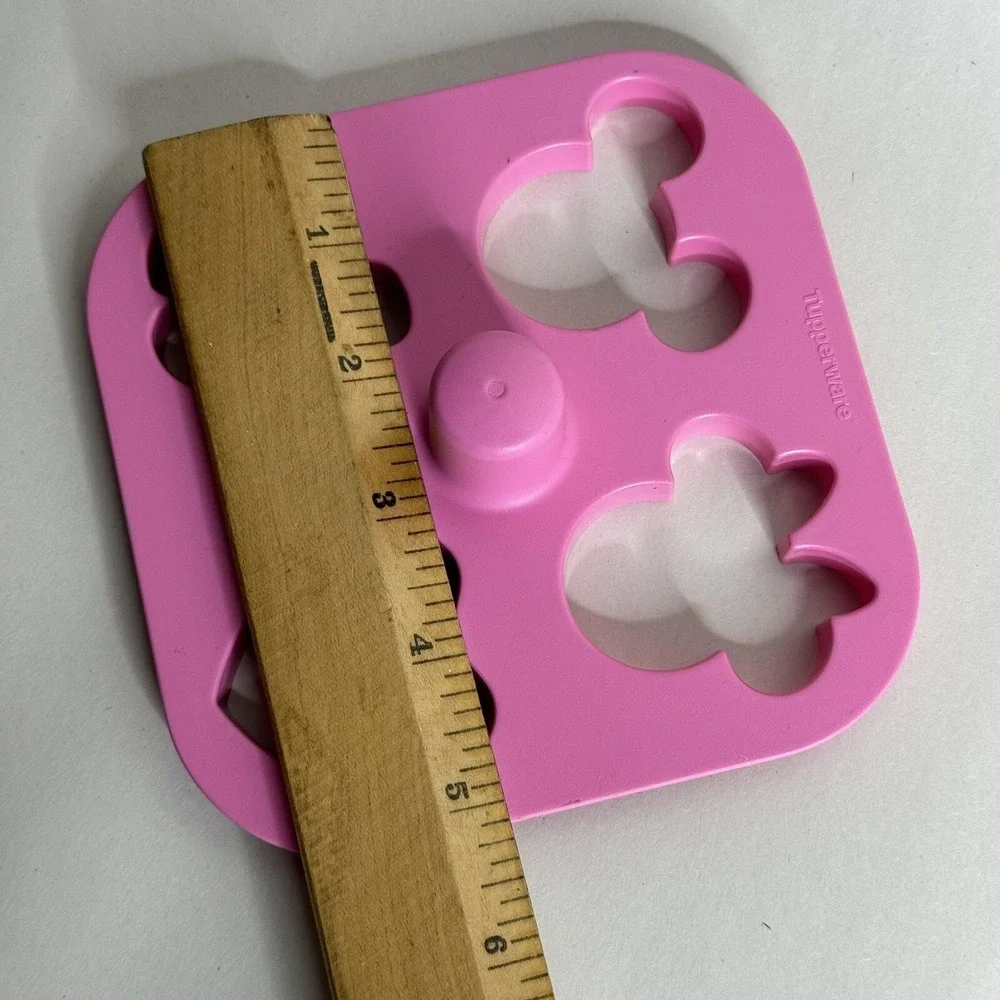 Disney Tupperware Minnie Mouse Mickey Heart Flower Cookie‎ Dough Cutter 4010A-3